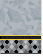 Paper So Pretty - Blank Designer Papers (Grad Caps and Harlequin) (DP1066)